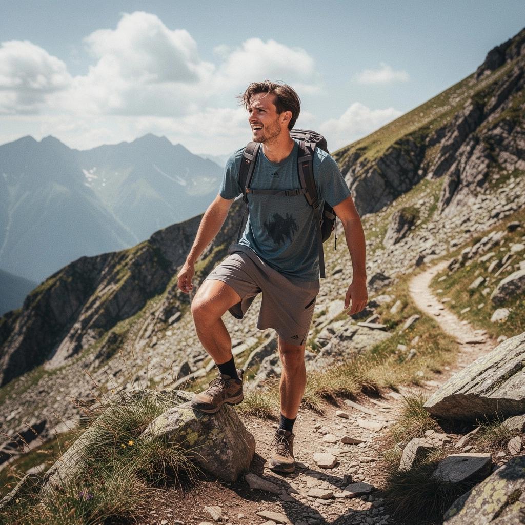 Дикая фауна, включая оленей, пасущихся на склонах гор.